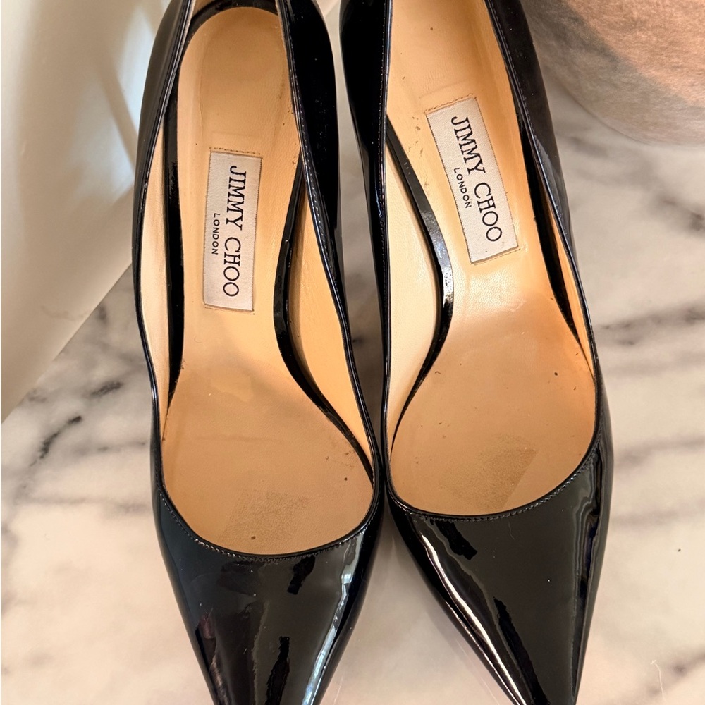 Jimmy Choo Patent Leather Black Heels